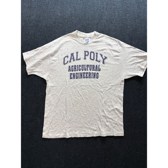 Hanes Other - Vintage Cal Poly Ag Engineering USA T-Shirt Mens XL Gray Excellent Hanes beefy